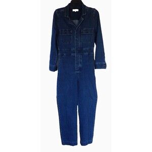 MADEWELL Denim 3/4 Sleeve Cropped Ankle Jumpsuit Style #AC135 Size 2